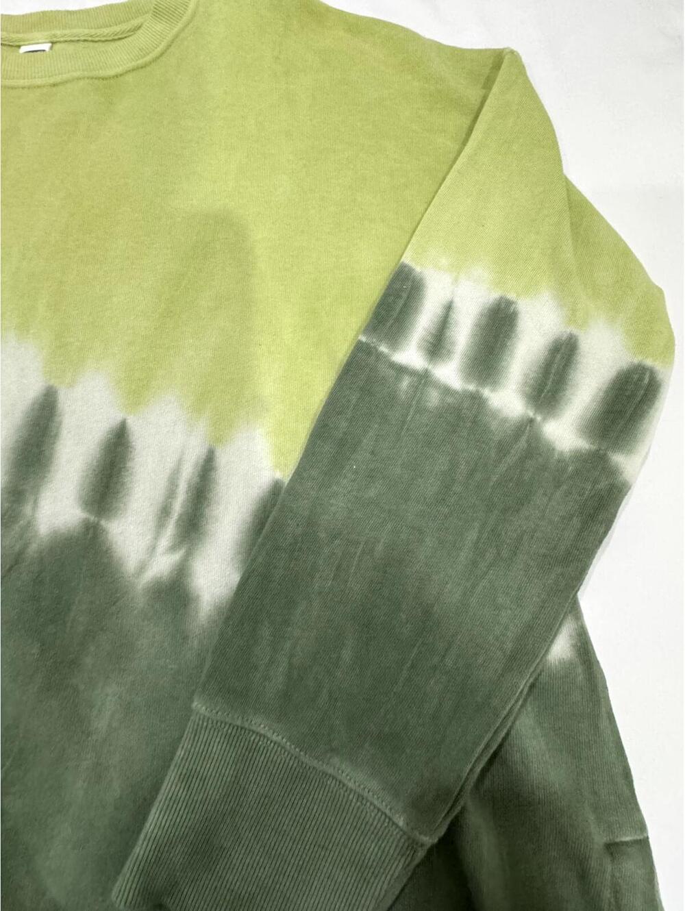 Old Navy Green Tie-Dye Oversized Tunic Sweatshirt Medium - Picture 5 of 9